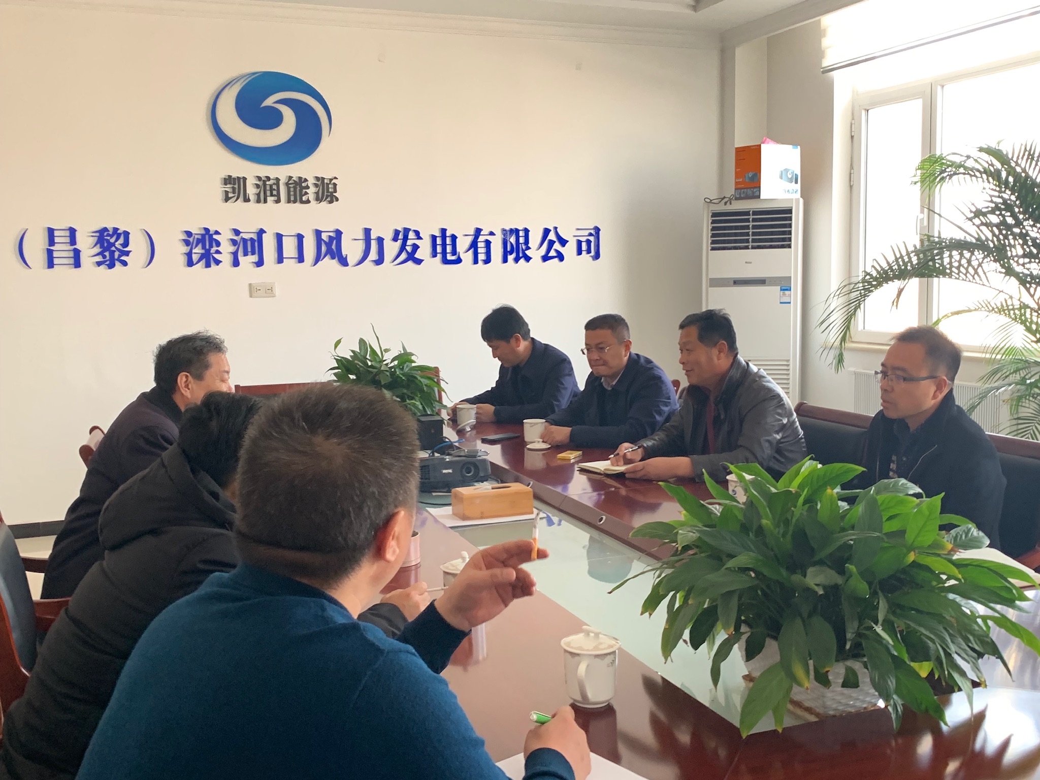 昌黎县领导调研指导我司风电开发项目工作